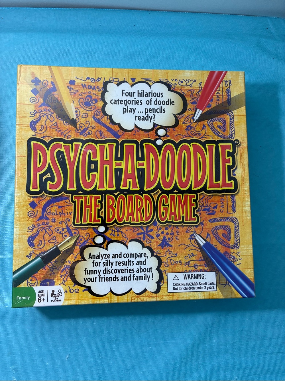 Psych-A-Doodle The Board Game - Yellow Box